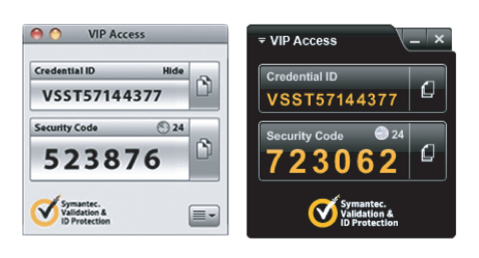 VIP Access Desktop