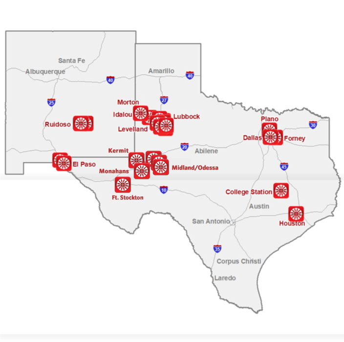 Locations Map - Updated